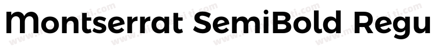 Montserrat SemiBold Regular字体转换